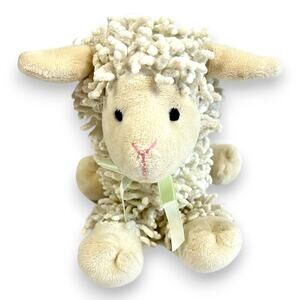 Baby Aspen Plush Lamb 10" Soft Fluffy Cream White 100% Polyester